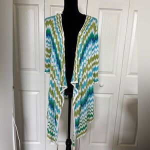 Venue Chevron Stripe Sweater Duster Size L